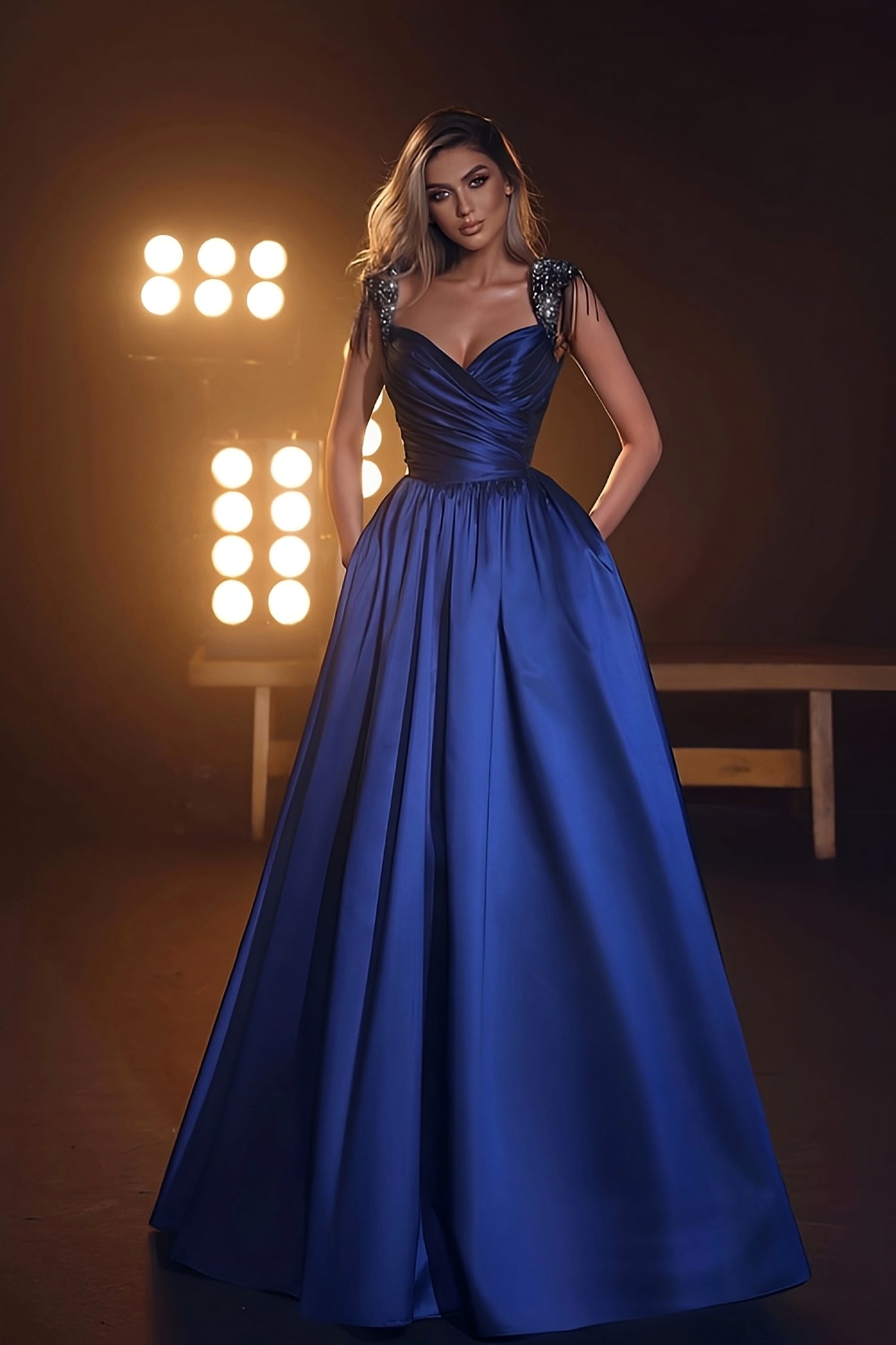 royal blue dress